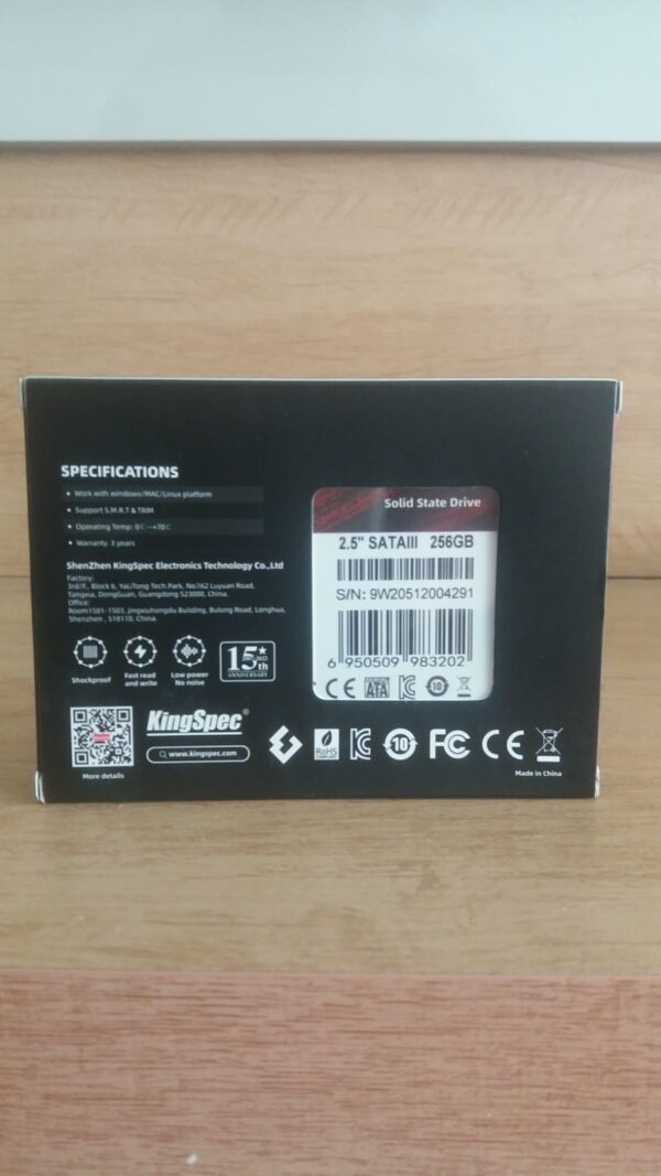 SSD 256 GB KingSpec - Imagem 3